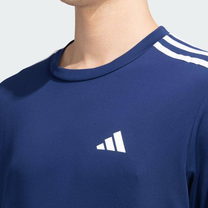 Adidas TR-ES BASE 3S T Men Training T-Shirt Blue -  5