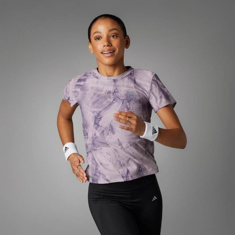 Adidas ULTAOP HR TEE Women Running T-Shirt Purple