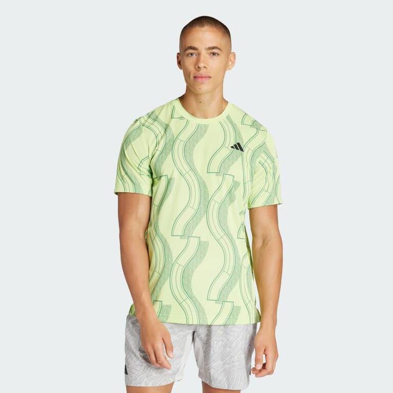 Adidas CLUB GRAPH TEE Men Tennis T-Shirt Green