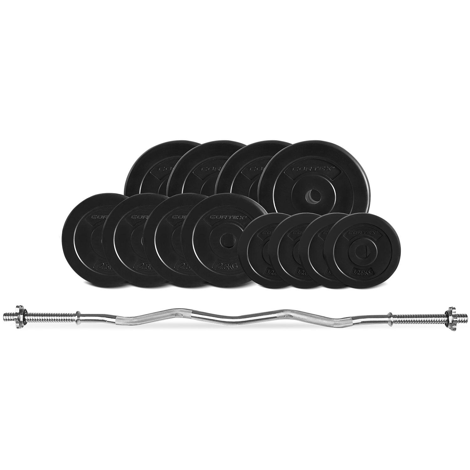 CORTEX EnduraCast Curl Bar Weight Set