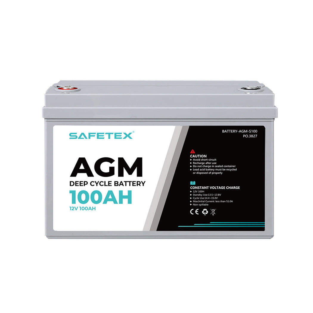 Safetex AGM Deep Cycle Battery 12V 100Ah