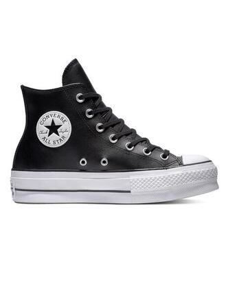Zapatillas Converse Chuck Taylor All Star Platform Leather High-Top Negro