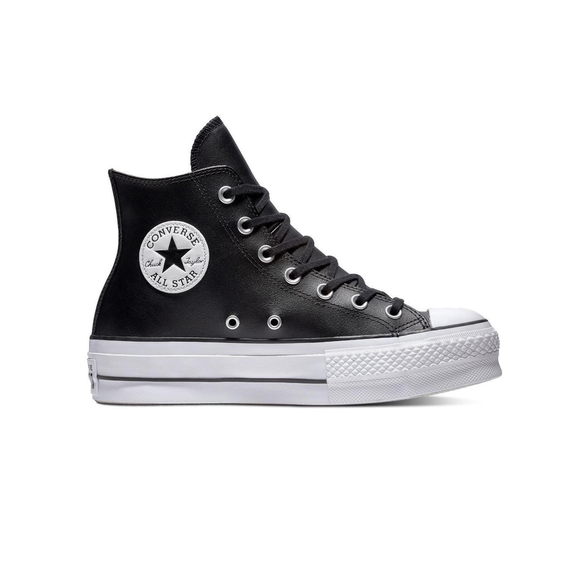 Converse - Tout Star Lift Cuir Haut - Baskets - Noir - 38 - Decathlon