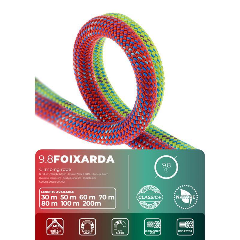 Lina dynamiczna Fixe Climbing Foixarda 9.8mm 60m 6/6