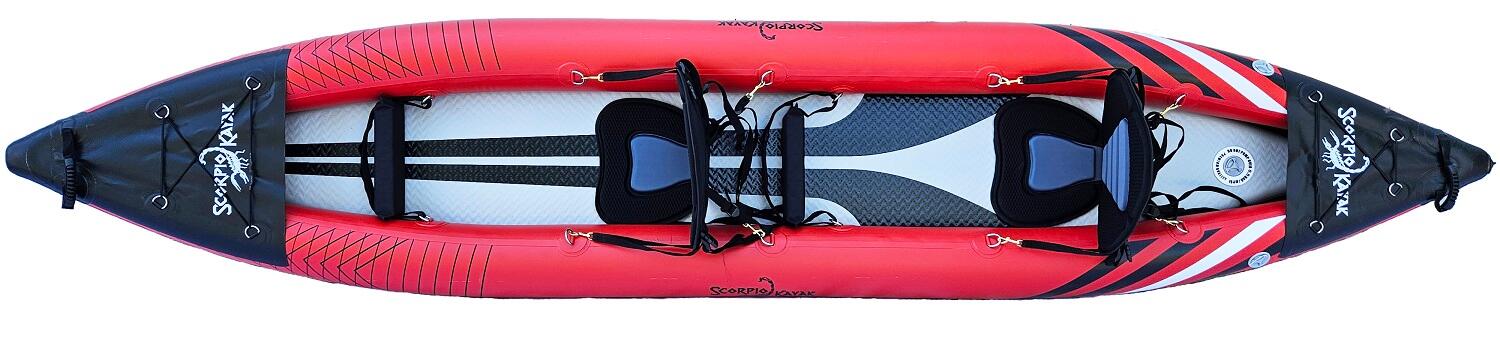 KAJAK PNEUMATYCZNY DO PŁYWANIA SCORPIO KAYAK HYBRID II ZESTAW 4/7