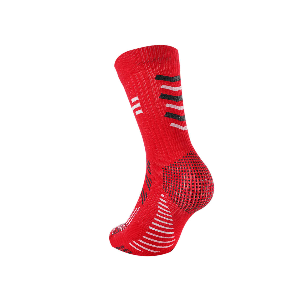 Calcetines de fútbol rojos antideslizantes. 3/7