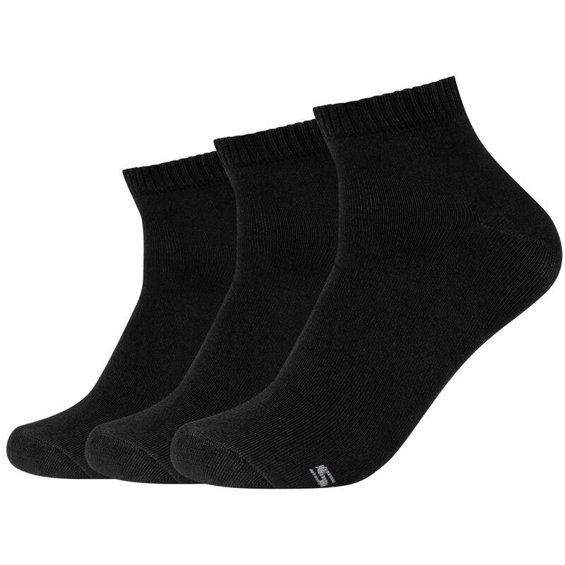 Férfi zokni, Skechers 3PPK Basic Quarter Socks, fekete