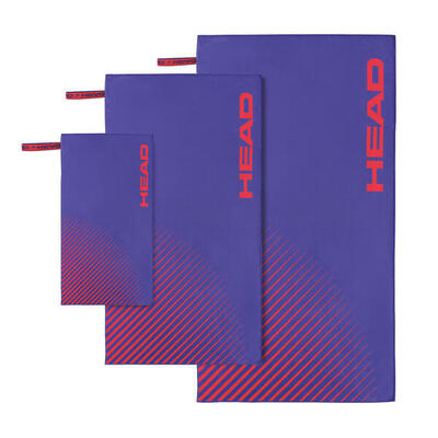 Set 3 Mikrofasertücher. 40x60 + 60x110 + 70x140 Farbe Stripes Violet