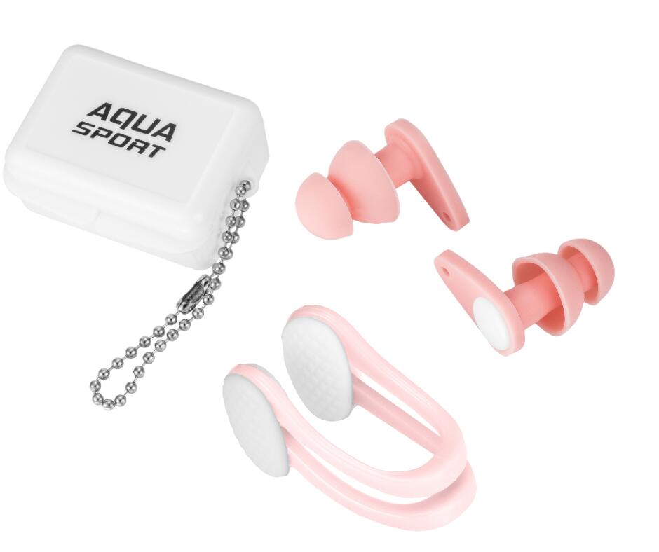 Zestaw zatyczka klips na nos zatycznki do uszu do pływania Aqua-Sport AquaCalm 5/6