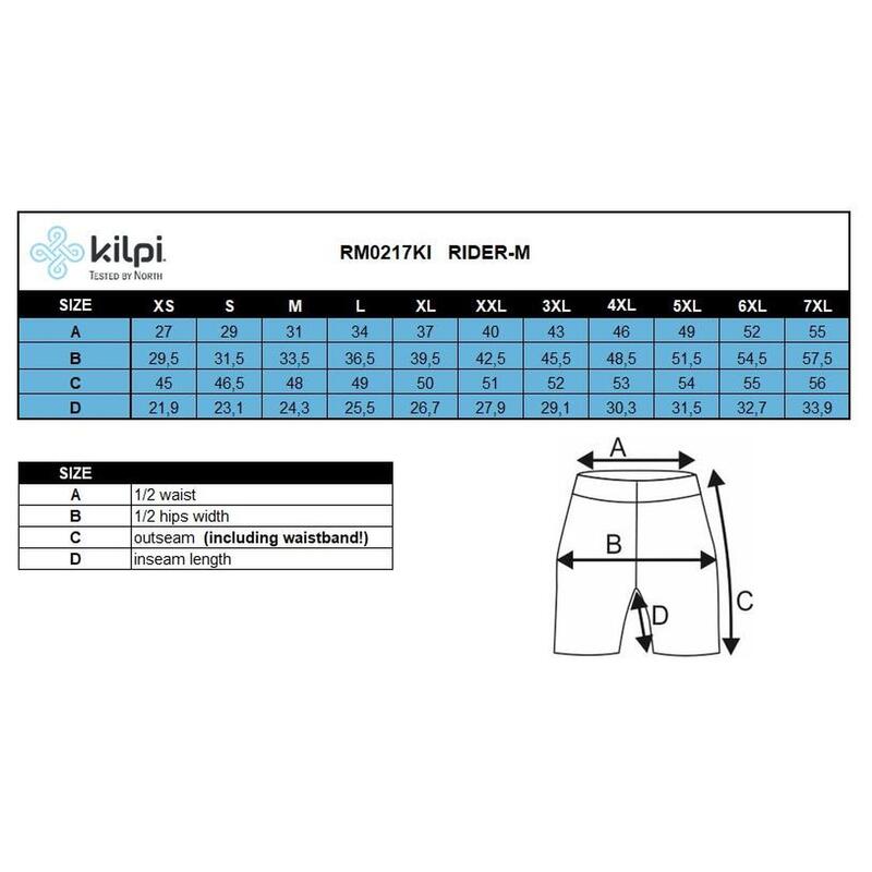 Męskie spodenki rowerowe Kilpi RIDER-M