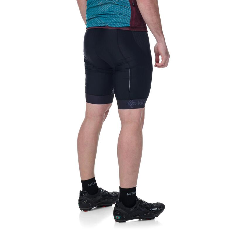 Culotte corto con tirantes RIDER-M ciclismo hombre Kilpi negro