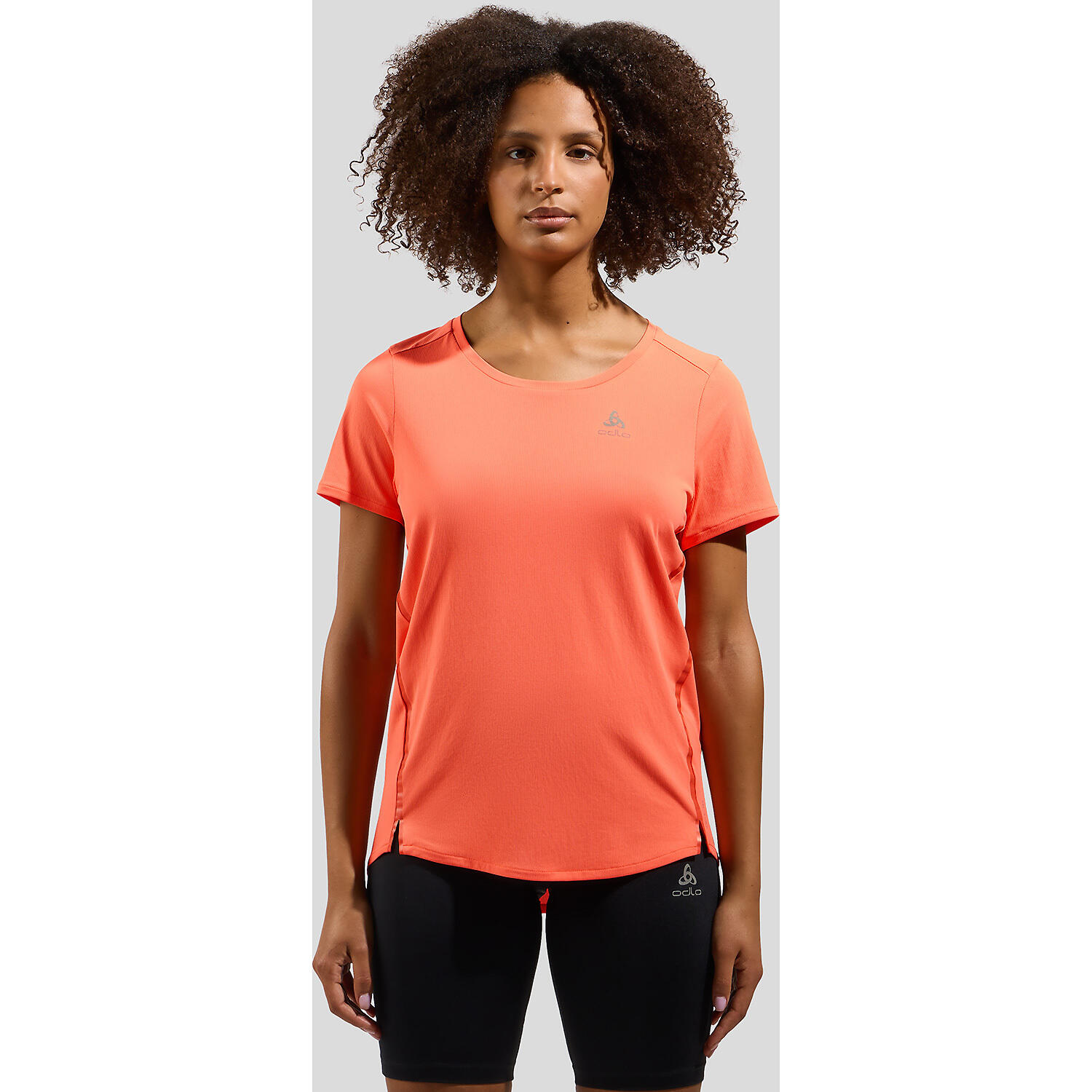 Maillot de manga corta Odlo Zeroweight Chill-Tec Coral 3/3