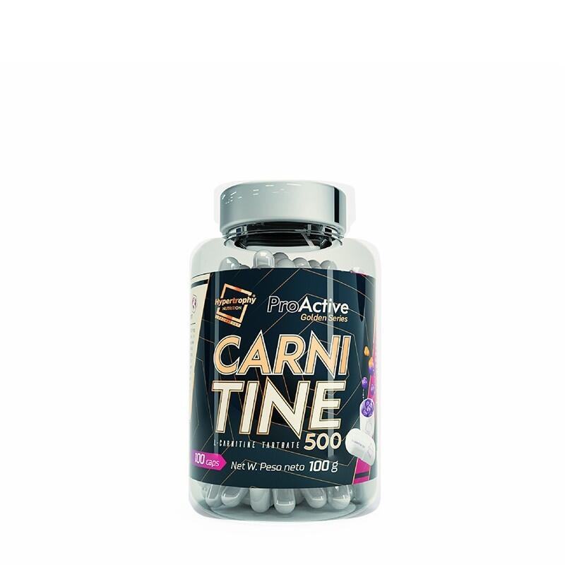 HYPERTROPHY NUTRITION L-Carnitina 500mg | Aminoácido Quemador de grasa | 100 Cápsulas