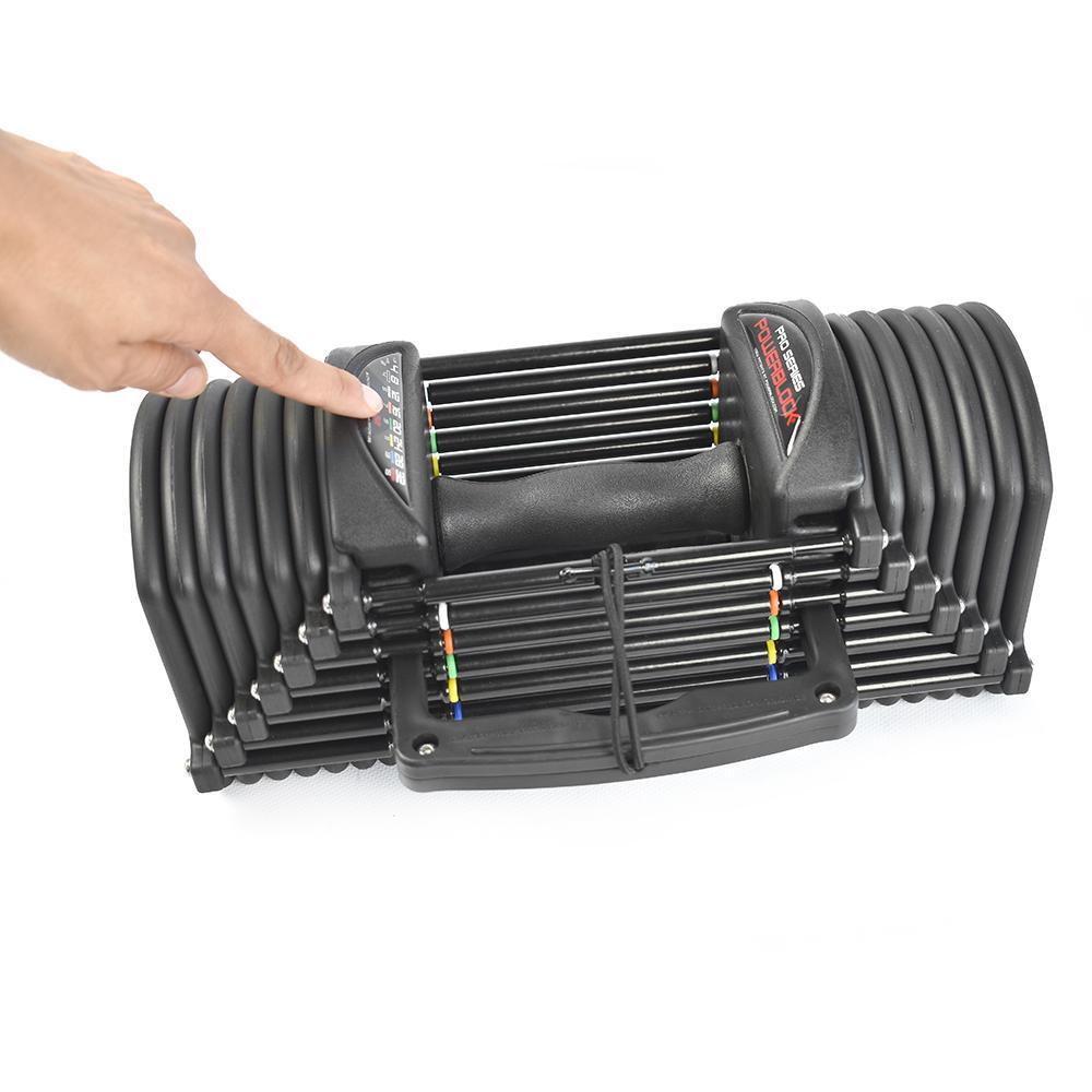 Paire d'haltères ajustables PBPRO32 pour fitness et musculation 5/6