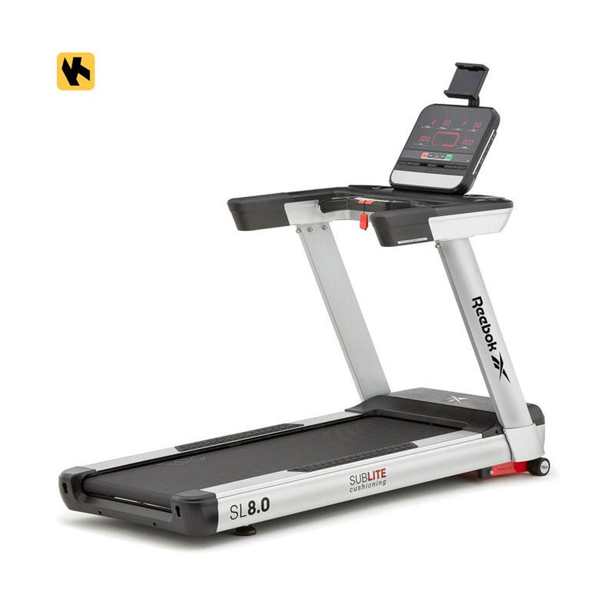 Reebok - Tapis De Course - Sl8.0 - 18 Niveaux Inclinaison - 20km/h - 3cv - Tapis De Course - Gris|noir - Taille Unique - Decathlon