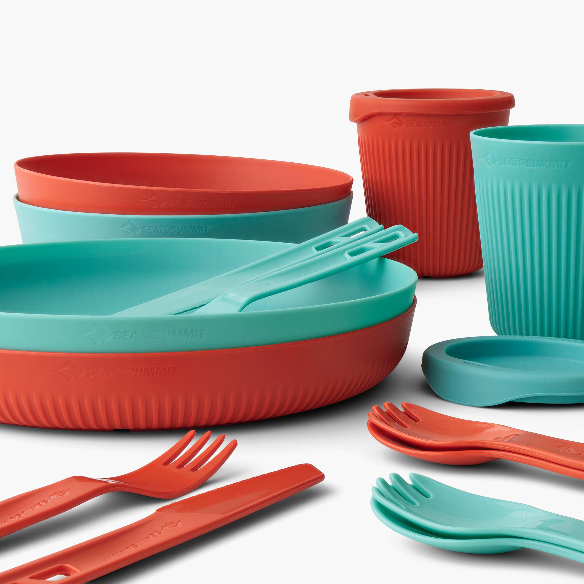 Geschirrset Passage Dinnerware Set 2P 14-teilig blue-orange 3/7