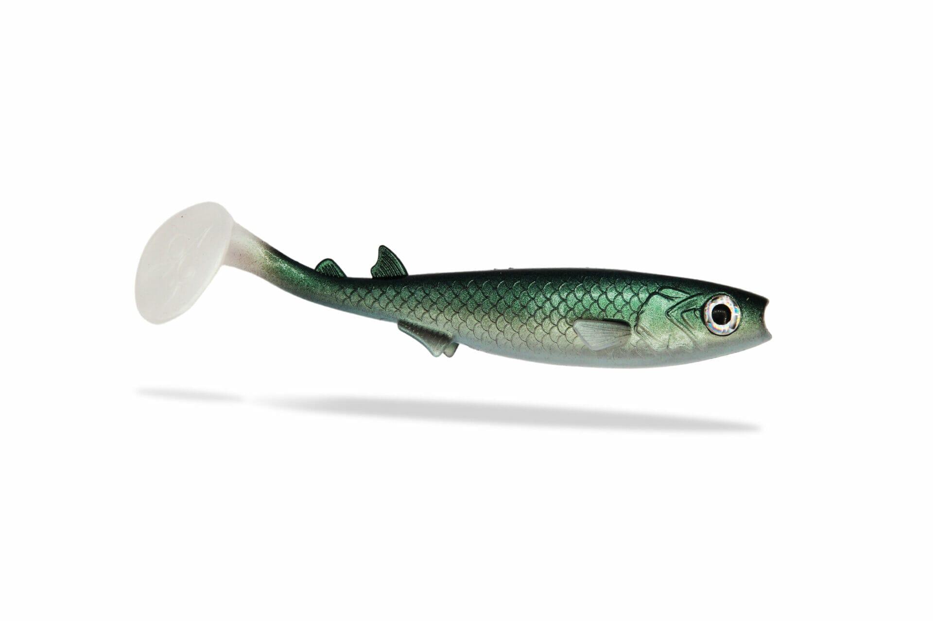 FISHINGGHOST Esca morbida siliconica - Renky Shad V2 15cm - White Fish