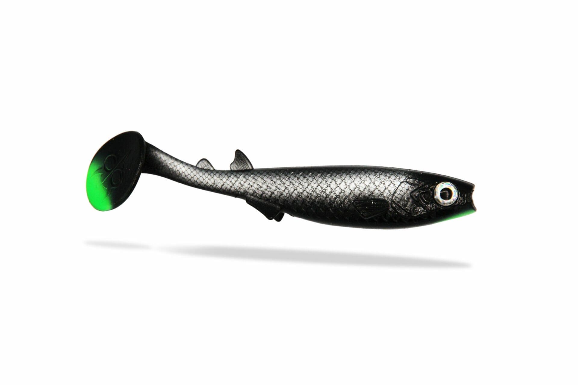 FISHINGGHOST Esca morbida siliconica - Renky Shad V2 15cm - Black Apple