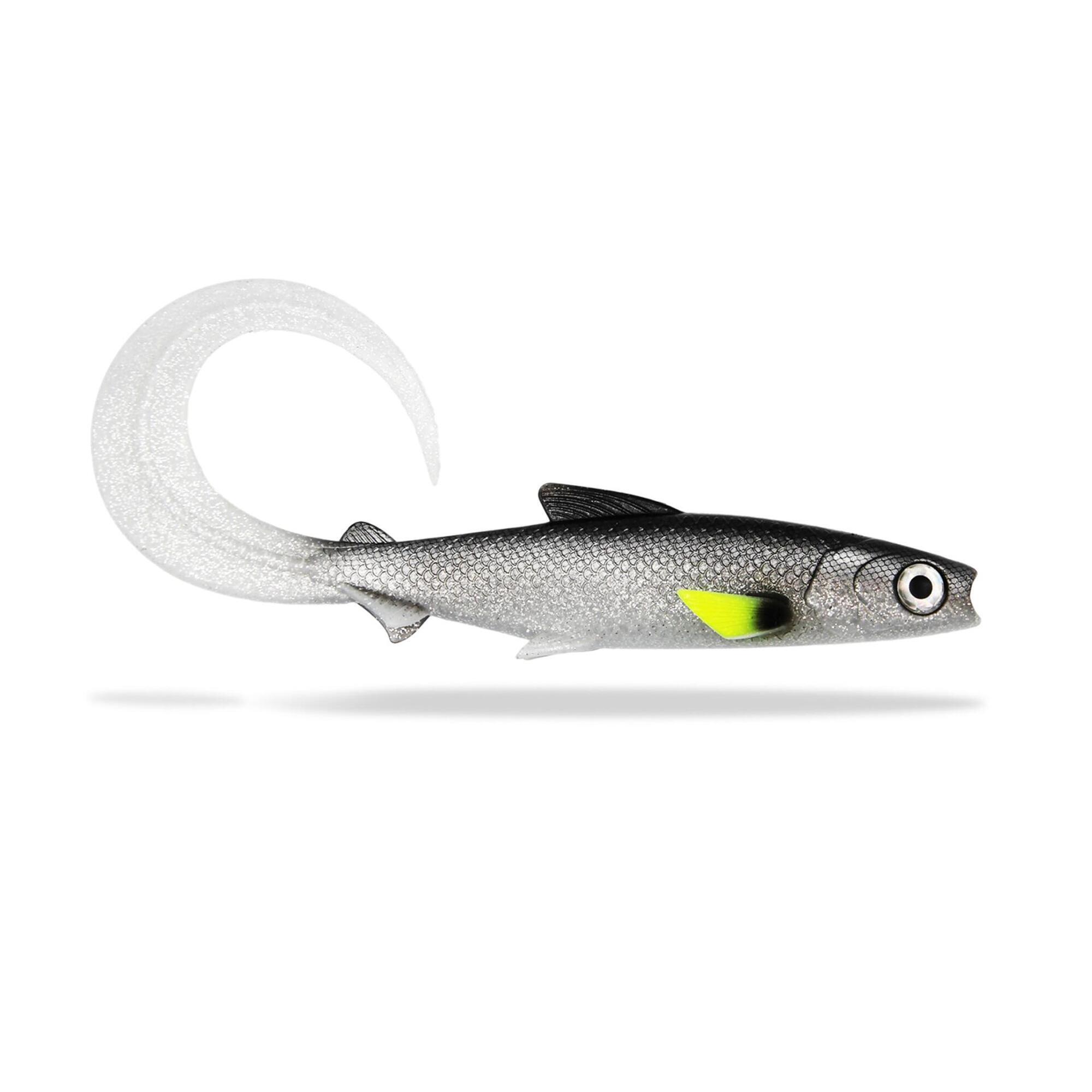 Fishing Ghost - Renky Shad 35cm - Curly Tail - White Fish Pearl