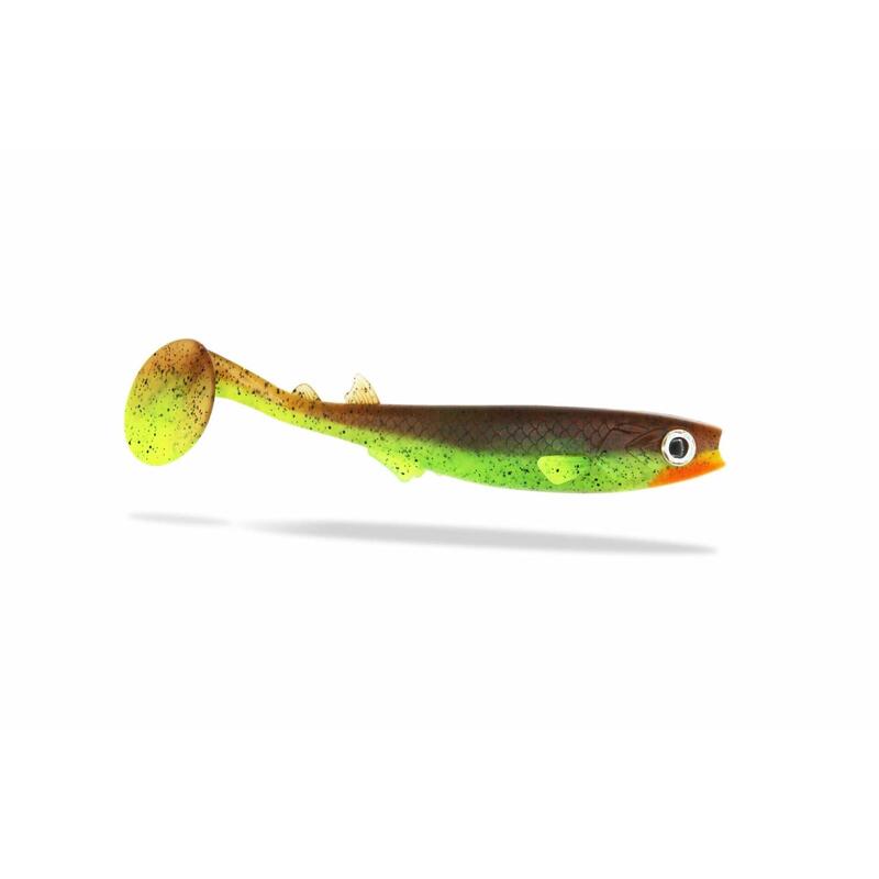 Softbaits - Renky Shad V2 15cm - Choco Chartreuse