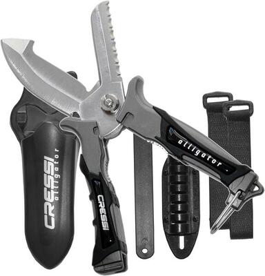 Cressi Alligator Coltello-Forbice Subacqueo