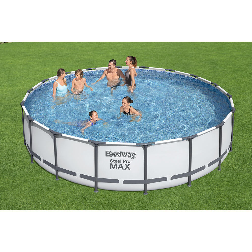 Bestway Steel Pro MAX Aufstellpool Kompl tt-Set mit Filterpumpe 549 x 122 cm 2/7