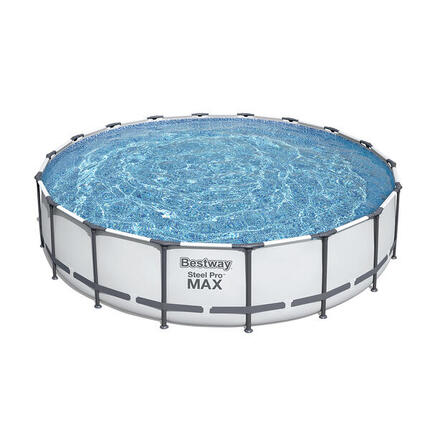 Bestway Steel Pro MAX Aufstellpool Kompl tt-Set mit Filterpumpe 549 x 122 cm