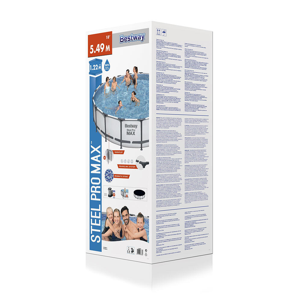 Bestway Steel Pro MAX Kit Piscine hors s ol 5,49 x 1,22 m