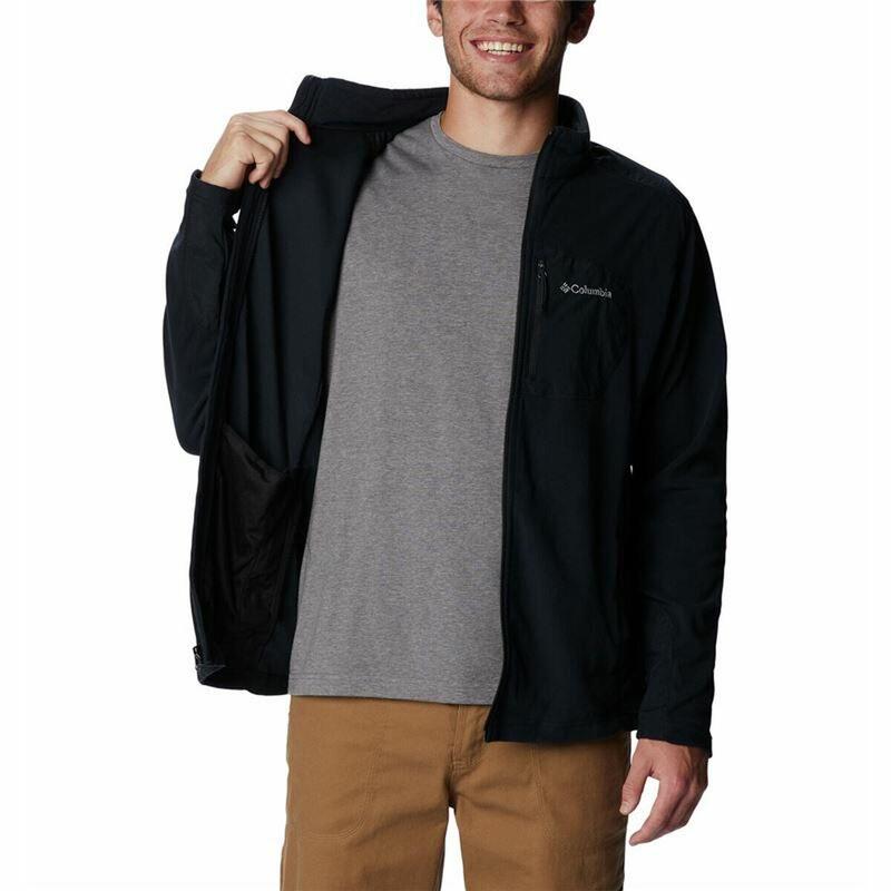 Férfi polár pulóver, Columbia Klamath Range Full Zip Fleece, fekete