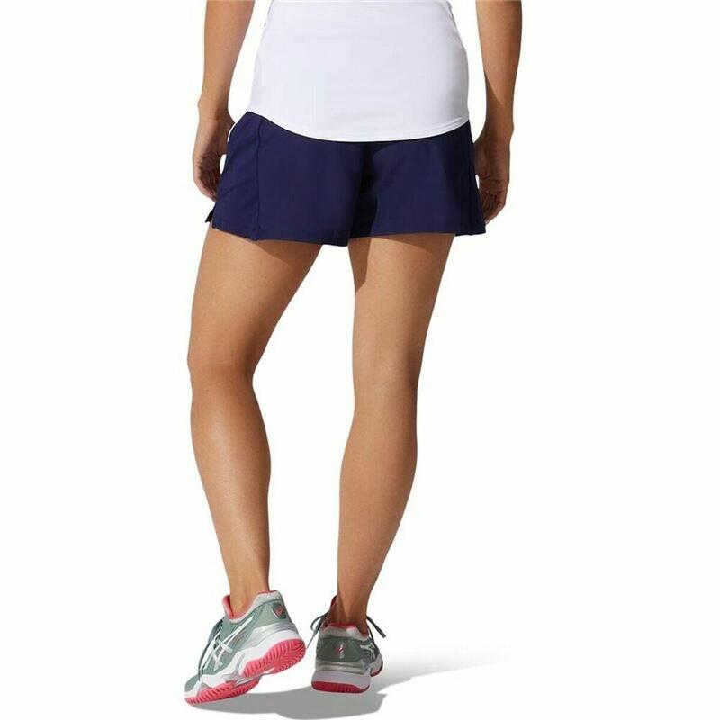 Pantalones Cortos Deportivos para Mujer Asics Court Azul oscuro