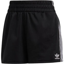 Pantalones Cortos Deportivos para Mujer Adidas  3 Stripes  Negro