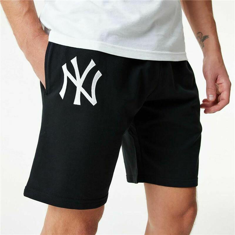 Pantalones Cortos New Era League Essentials Shorts Neyyan Blkwhi Adulto