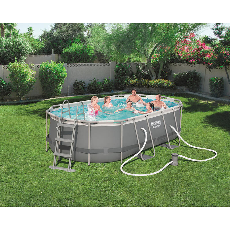 Bestway Power Steel Kit piscine hors sol  4,27 x 2,50 x 1,00 m