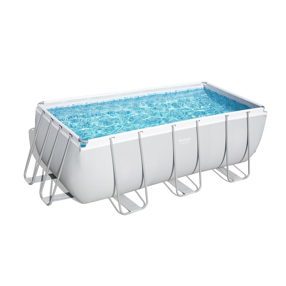 BESTWAY Piscina Power Frame Bestway 4,12 x 2,01 x 1,22 m Tritech Acciaio