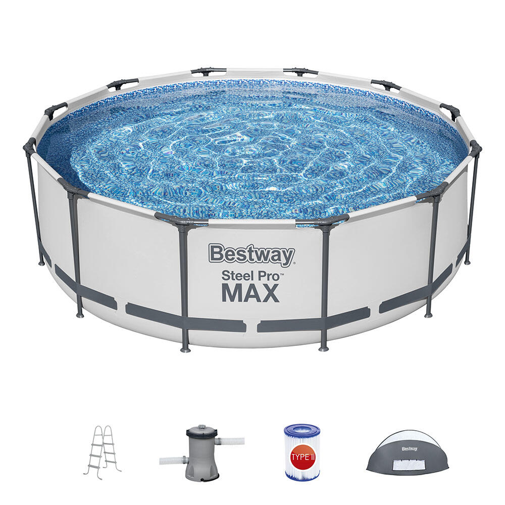 Bestway Kit piscina Steel Pro MAX 3,66 m x 1,00 m con copertura