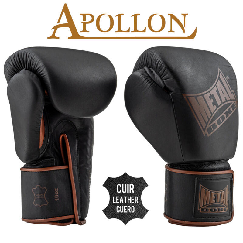 Gants de boxe en cuir Apollon Métal Boxe