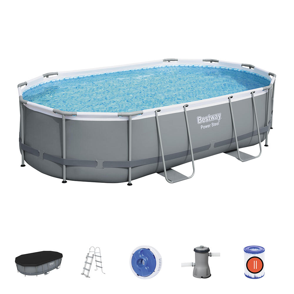 Bestway Power Steel Above-ground pool kit 4,88 x 3,05 x 1,07 m