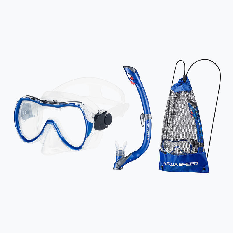 Set snorkeling AQUA-SPEED Enzo + masca Evo + snorkel + geanta
