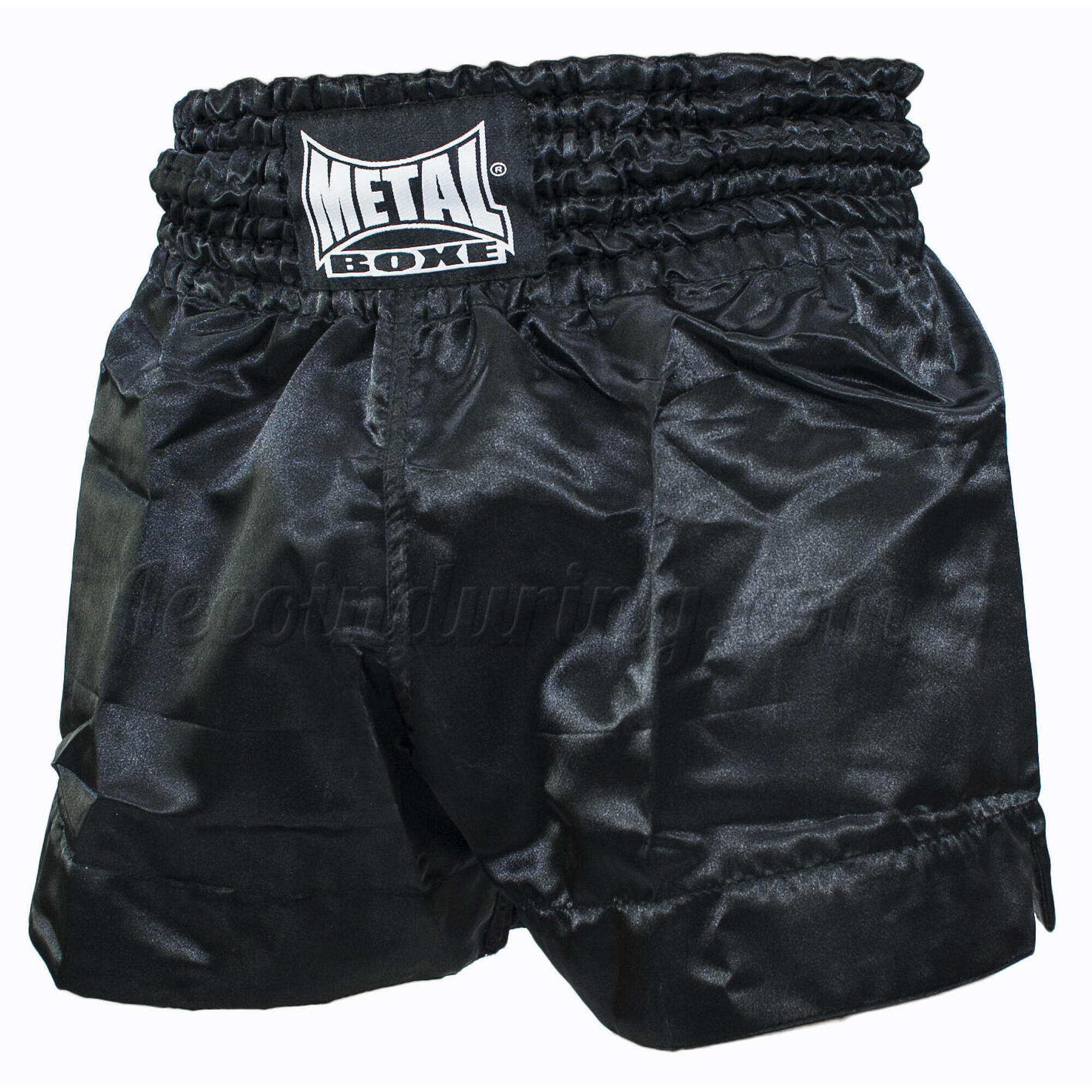 Dorosły boks szorty Metal Boxe Thai, Czarny