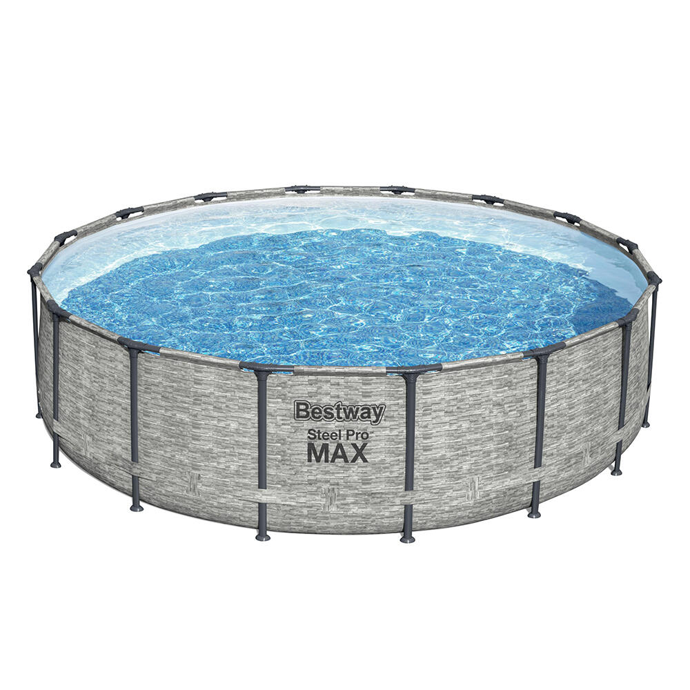 Bestway Steel Pro MAX Kit Piscine hors s ol ronde 4,88 m x 1,22 m