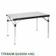 Tavolo con piano arrotolabile in alluminio, pieghevole TITANIUM QUADRA 4 NG