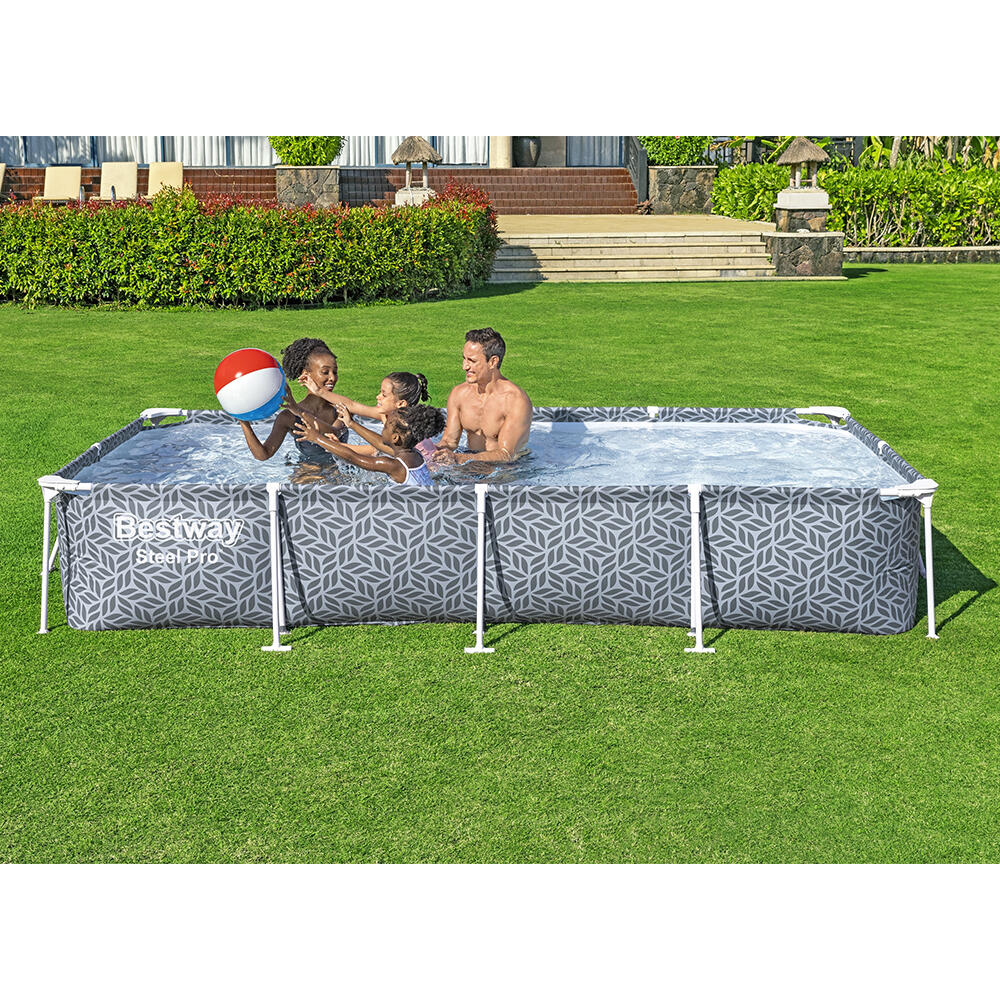 Bestway Steel Pro Frame Pool Set 366 x 2 01 x 66 cm, eckig 5/7