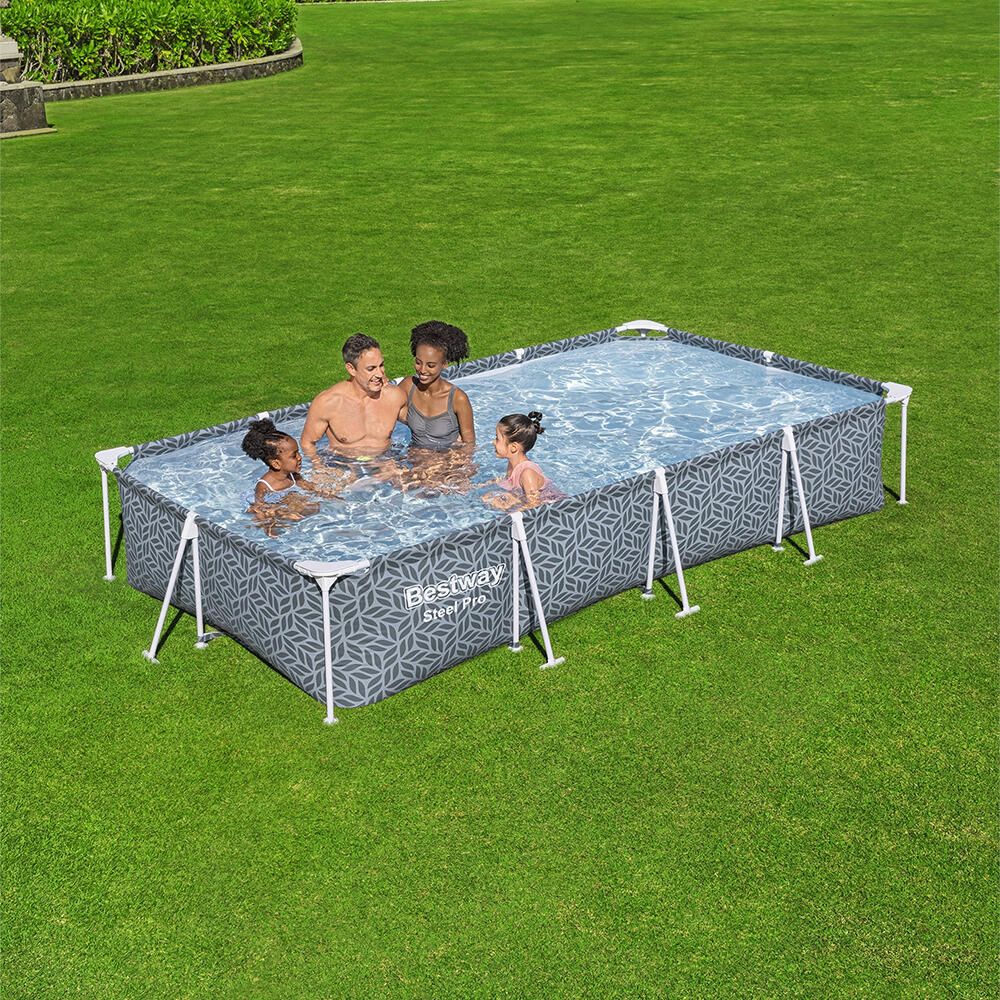 Bestway Steel Pro Frame Pool Set 366 x 2 01 x 66 cm, eckig 2/7