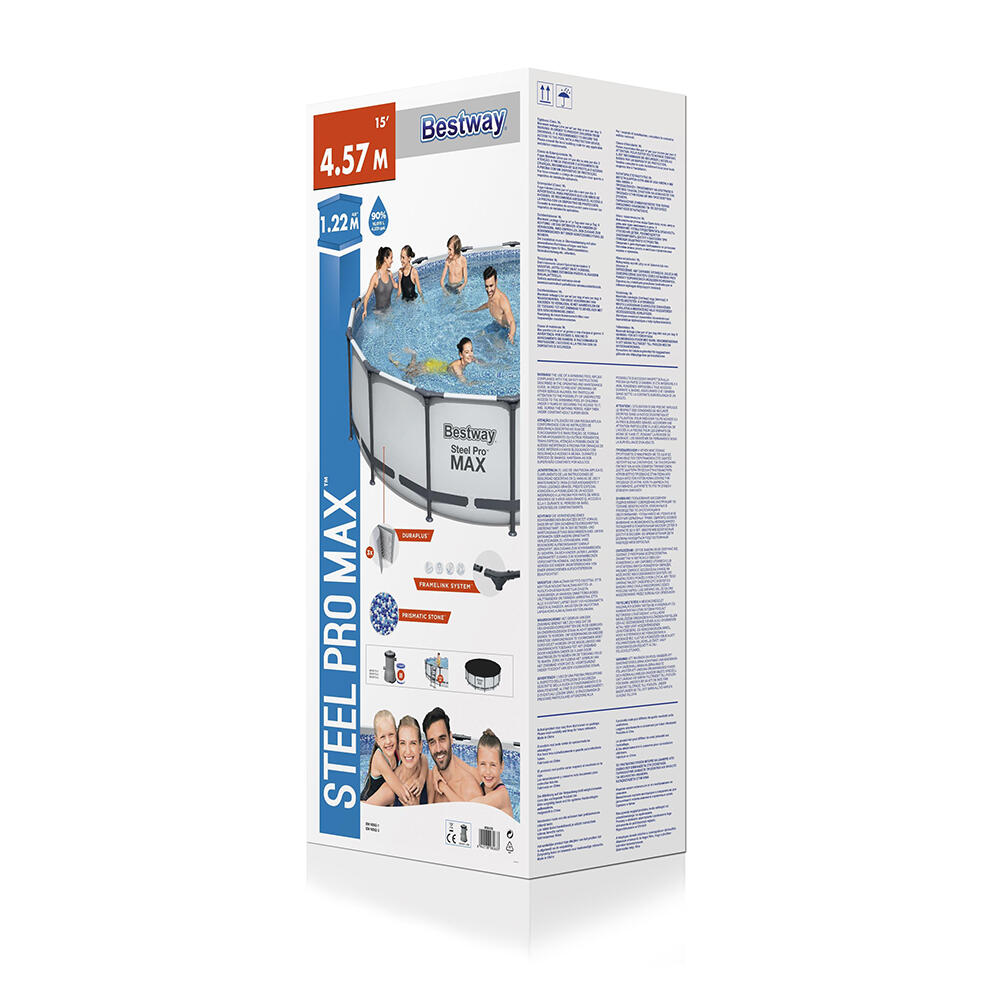 Steel Frame Pro Pool Set 457x122cm 4/7