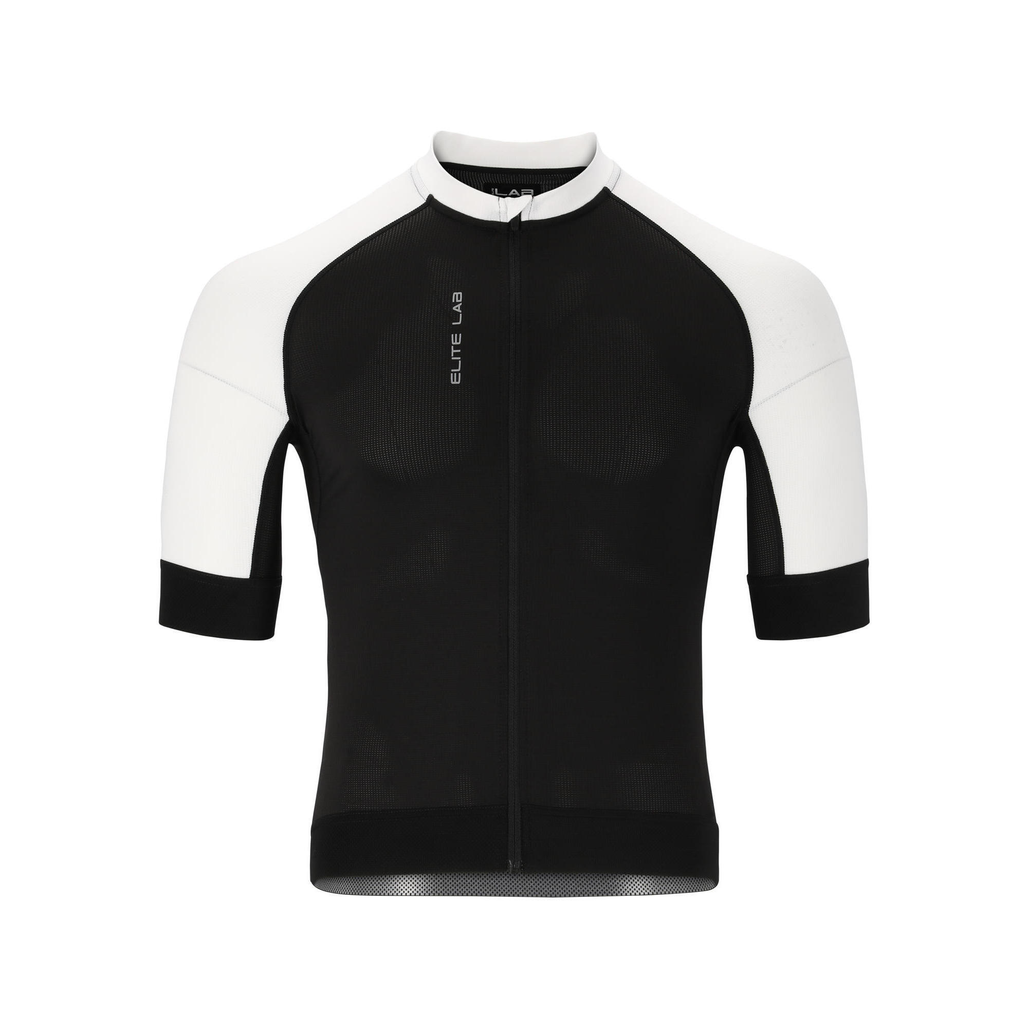 Elite Lab - Elite Lab Maillot De Cyclisme Bike Elite X1 - Maillot Manches Courtes - Blanc|noir - 48 Xl - Decathlon