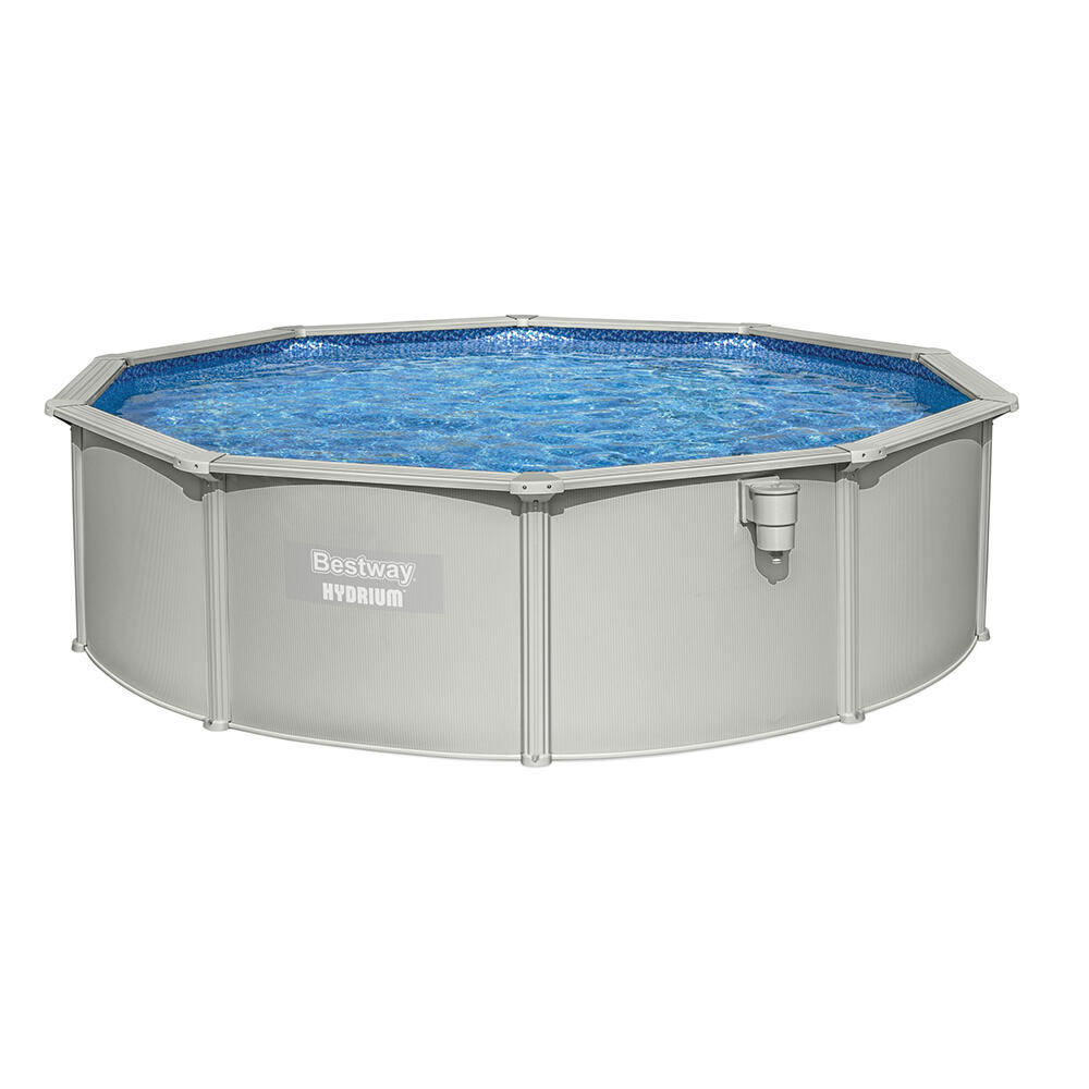 Bestway Kit piscina fuori terra Hydrium in acciaio 4,57 x 1,22 m