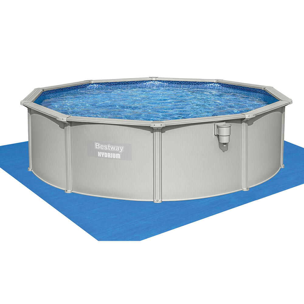 Bestway Kit piscina fuori terra Hydrium in acciaio 4,57 x 1,22 m