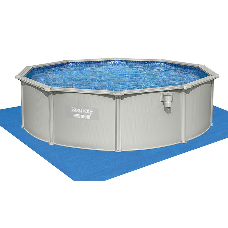 Bestway Hydrium Stahlwandpool Komplett-S et mit Sandfilteranlage Ø 457 x 122 cm