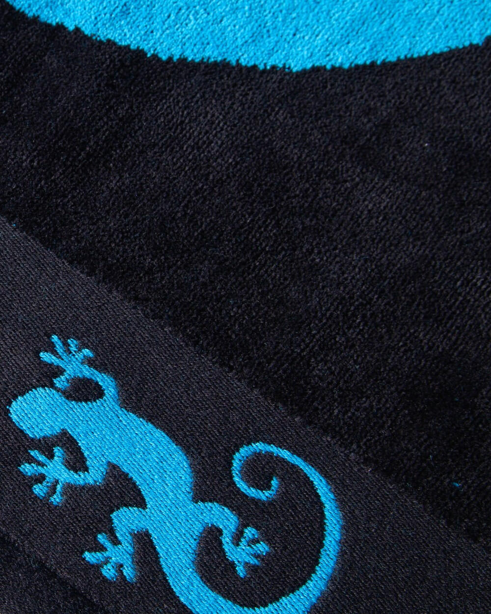 TOALLA JACQUARD DOBLE GECKO AZUL - DOBLE 5/6