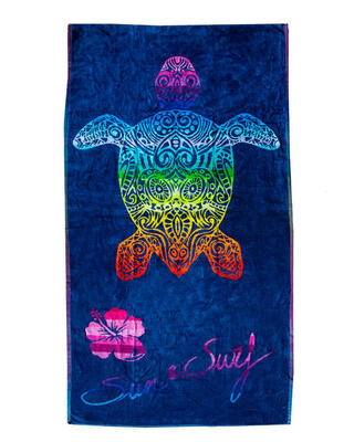 Schildpad jacquard handdoek